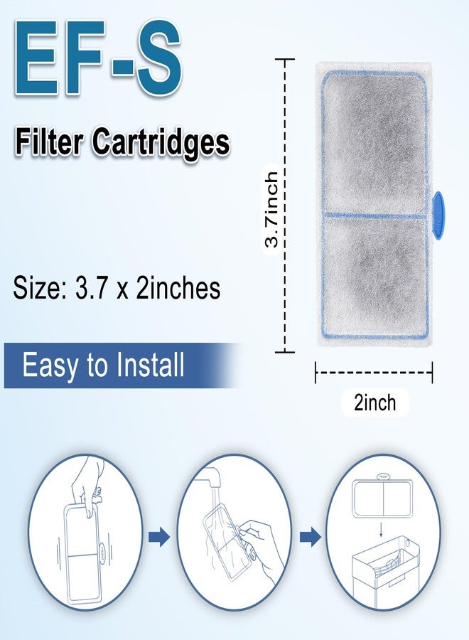 driamor 10 Pack Filter Cartridges Compatible with EF-S Element and BF5 BETTAFLO Filter, Thickened Fish Tank Replacement Filters Cartridge with Zeolite - Image 4